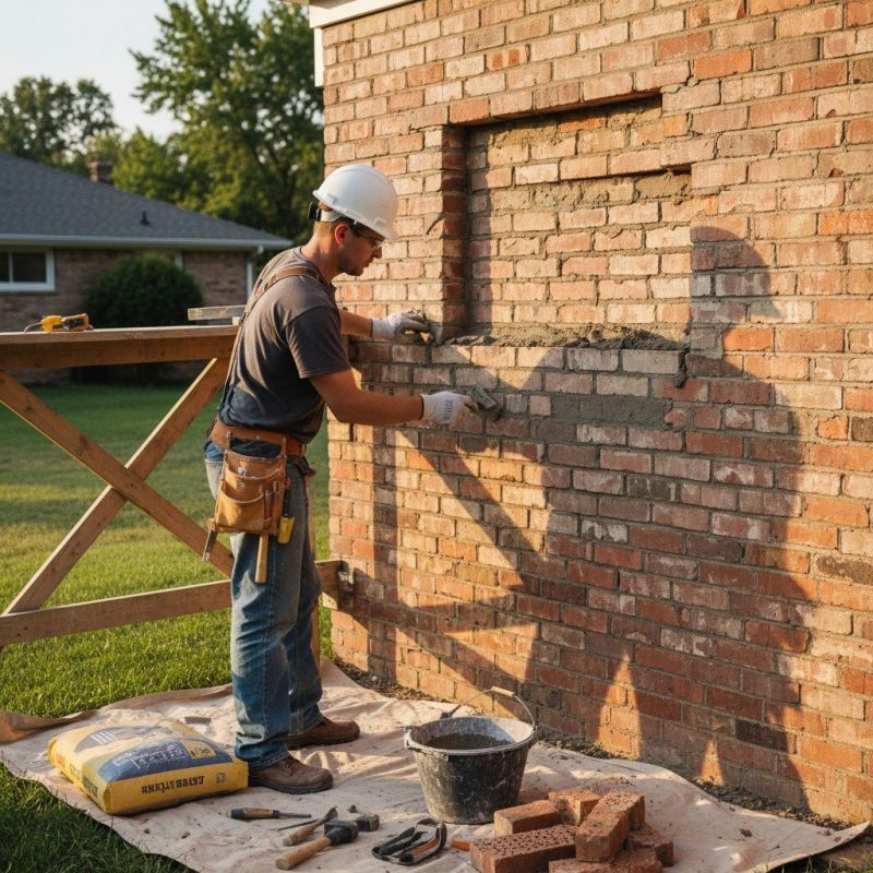 Brick Wall Repair detail